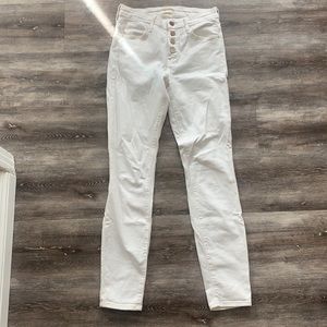 MOTHER DENIM the pixie skinny jean in white